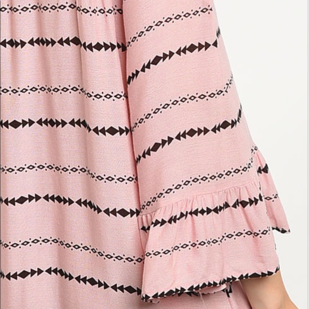 ๐ Pink Off The Shoulder Midi Dress - Picture 5 of 7